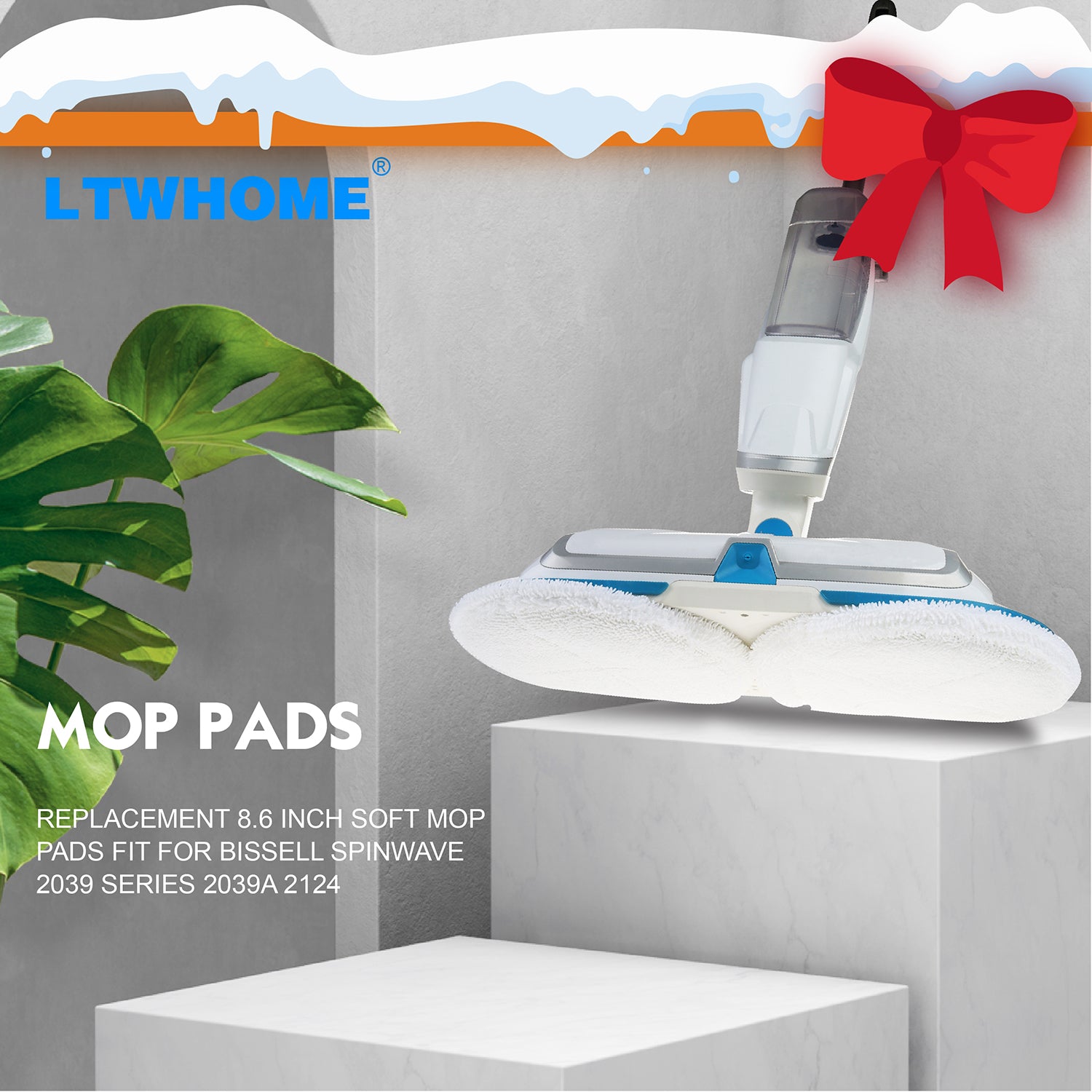 LTWHOME Mop Pads für Bissell Spinwave 2039 Series 2039A 2124