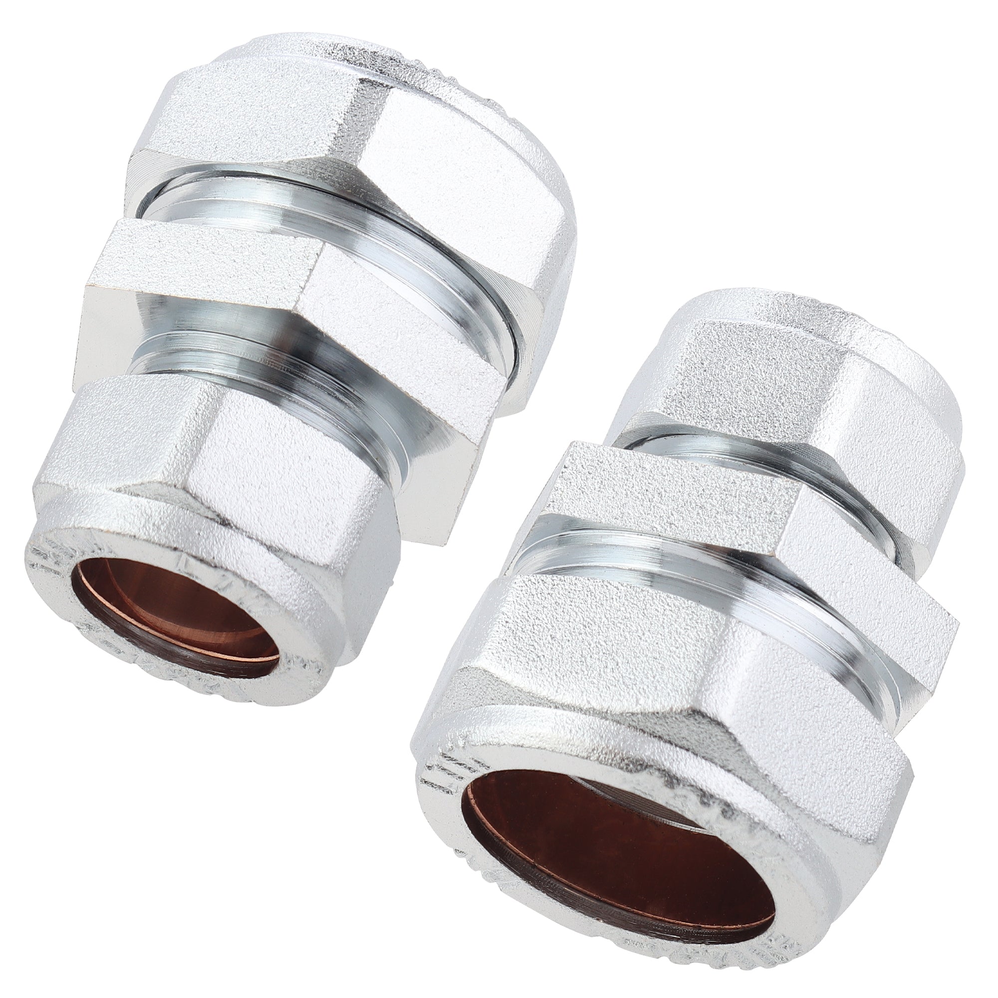 LTWFITTING verchromt 22mm OD x 15mm OD Compression Reducing Union, Messing Kompression Fitting