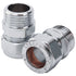 LTWFITTING Verchromter Messing 15mm OD x 1/2-Inch Male R Compression Connector Fitting