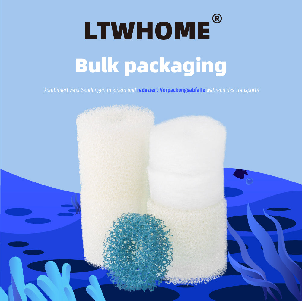 LTWHOME Filterschwamm für Eheim Cartridges Aquaball 2208 2210 2212 60 130 180