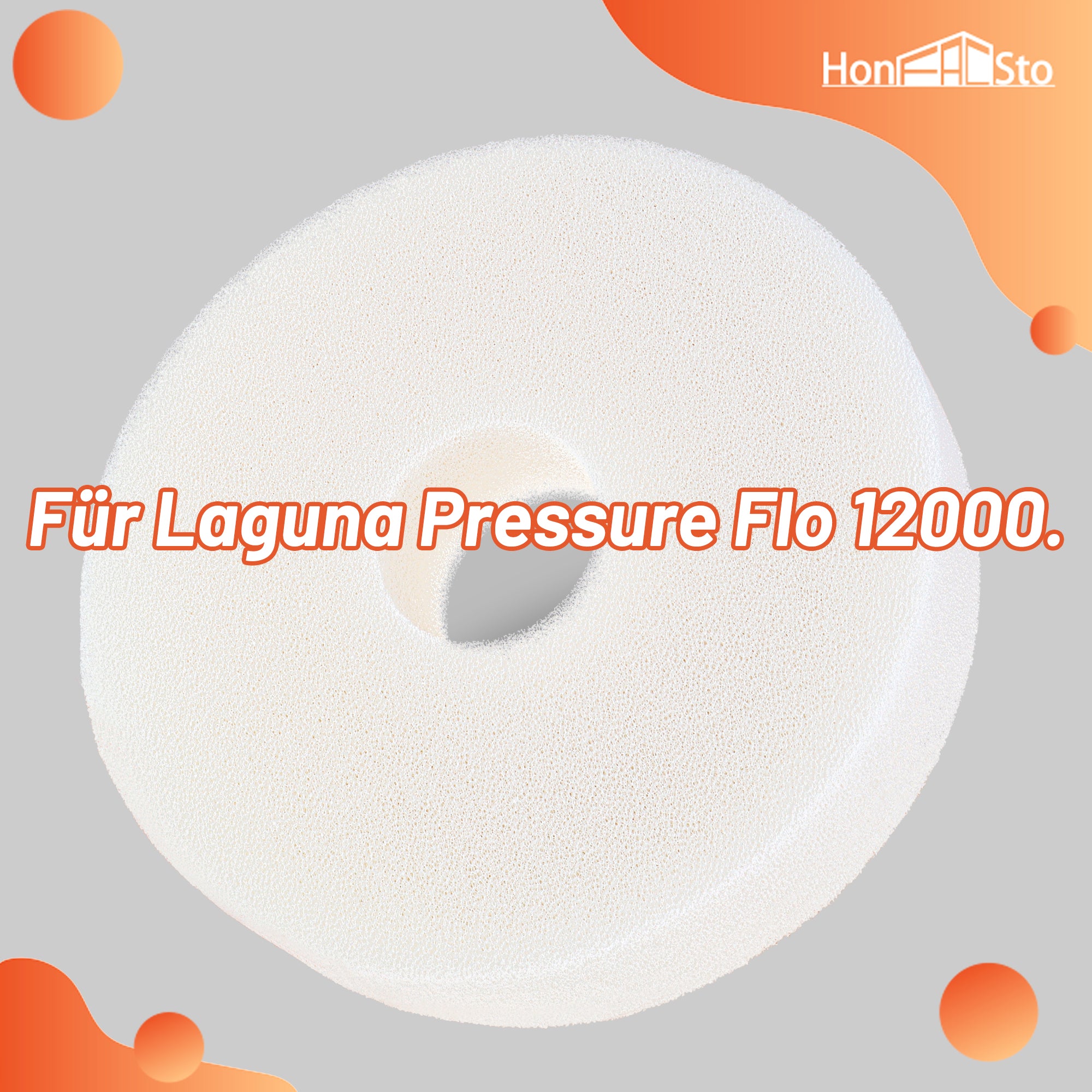 LTWHOME Filterschwamm für Laguna Pressure Flo 12000 Weiß