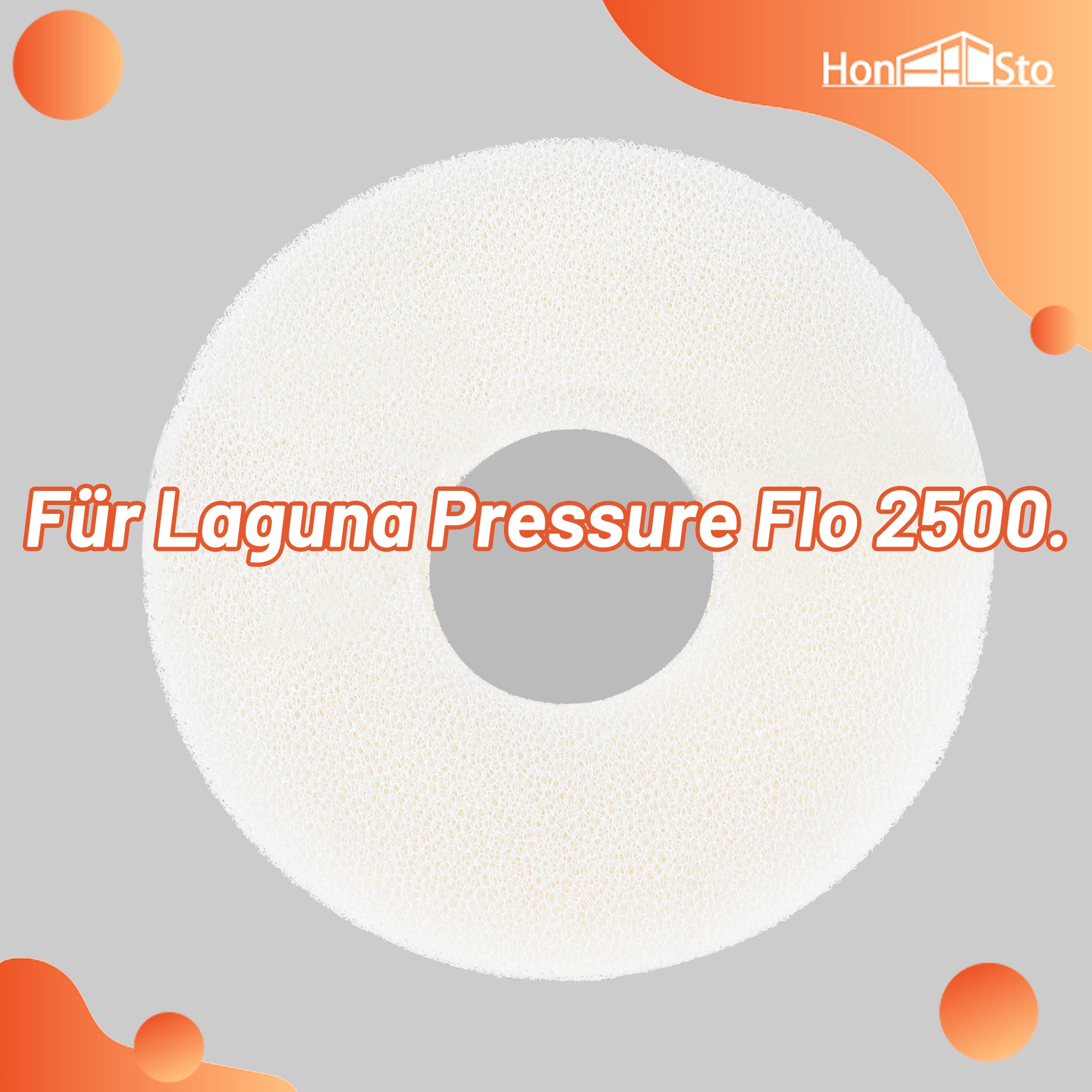 LTWHOME Filterschwamm für Laguna Pressure Flo 2500 Weiß