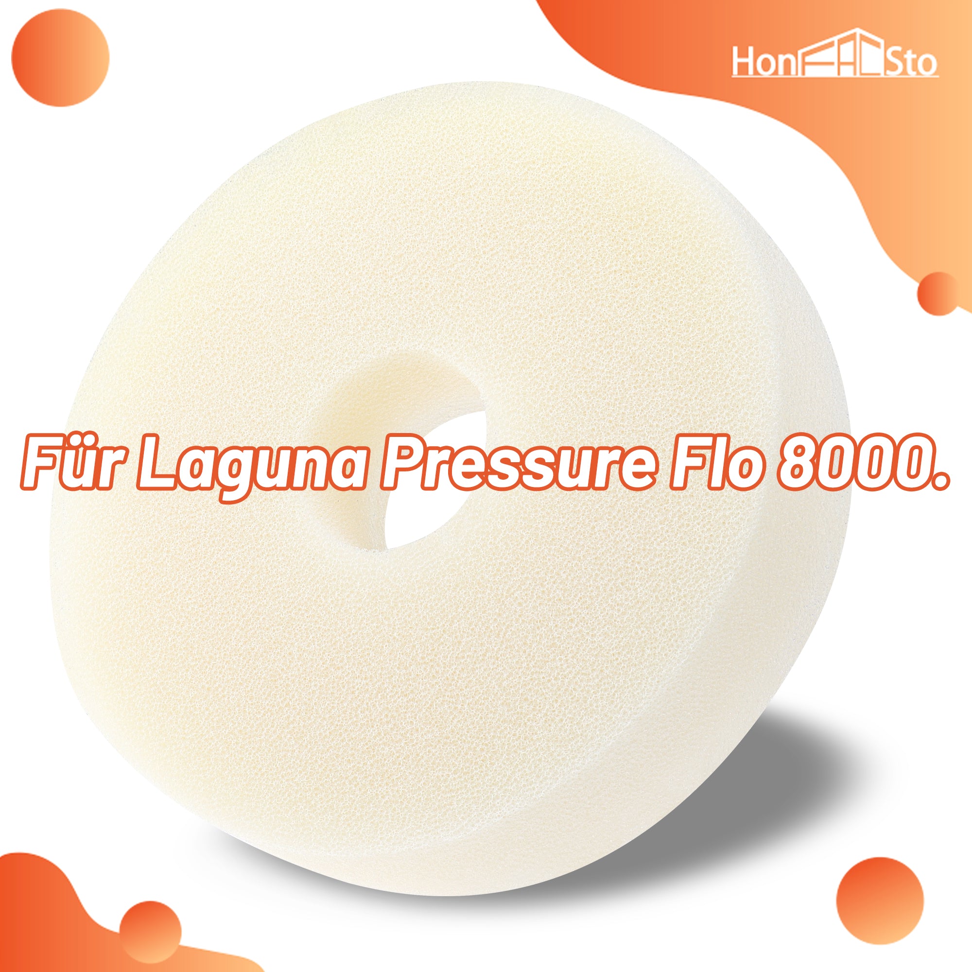 LTWHOME Filterschwamm für Laguna Pressure Flo 8000 Weiß