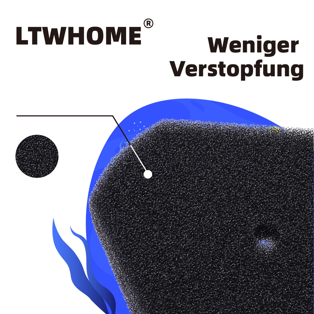 LTWHOME Filterschwamm für Oase SwimSkim 50 und CWS Teichskimmer