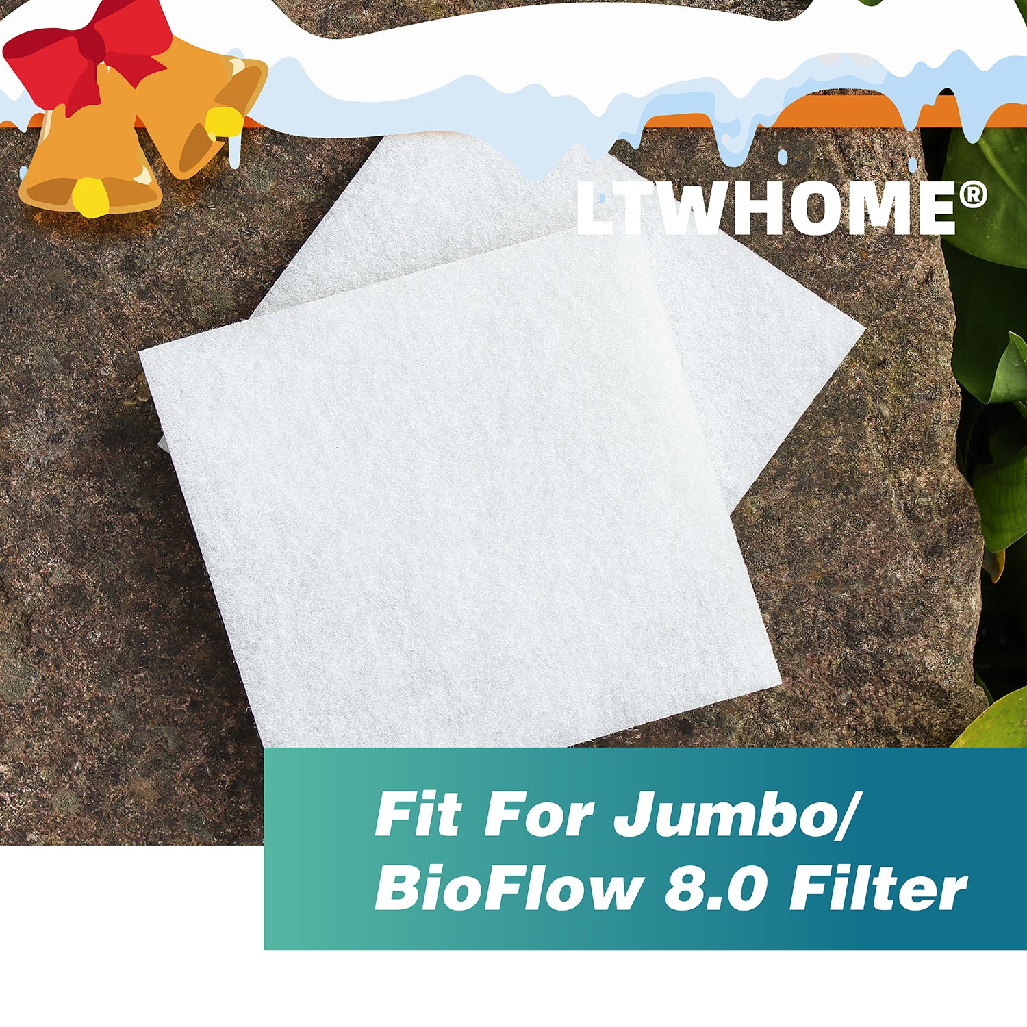 LTWHOME Polyester Filterschwamm für Juwel Jumbo/BioFlow 8.0 Filter/XL