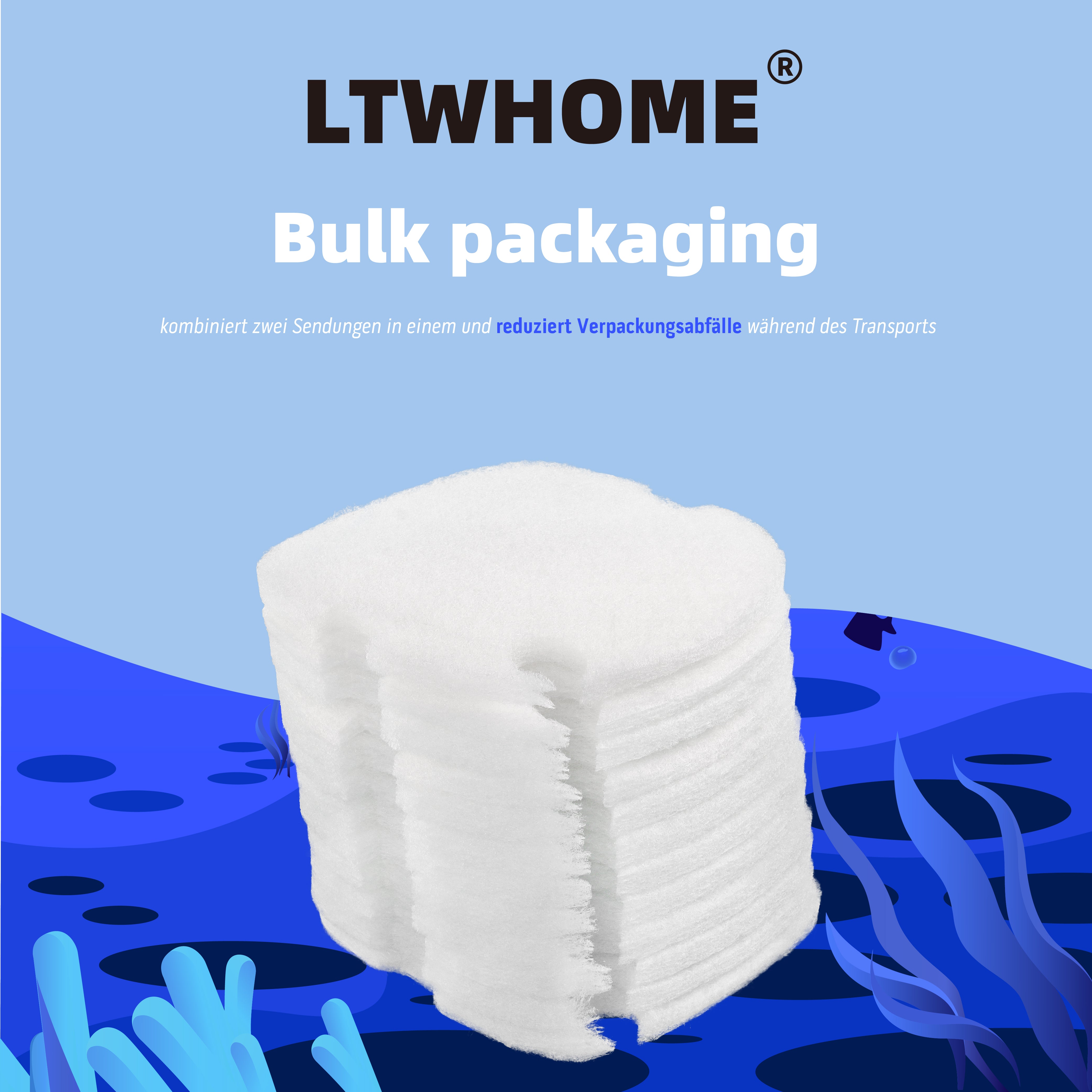 LTWHOME Filterschwamm für Tetratec External Filters EX400 EX600 EX700 FF Außenfilter