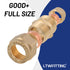 LTWFITTING Verchromter 15mm OD Compression Union, Messing Compression Fitting