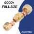 LTWFITTING verchromt 10mm OD x 8mm OD Compression Reducing Union, Messing Kompression Fitting