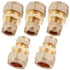 LTWFITTING 15mm OD x 10mm OD Compression Reducing Union, Brass Compression Fitting