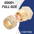 LTWFITTING Brass 15mm OD x 1/2 Zoll Female IG Compression Connector Fitting