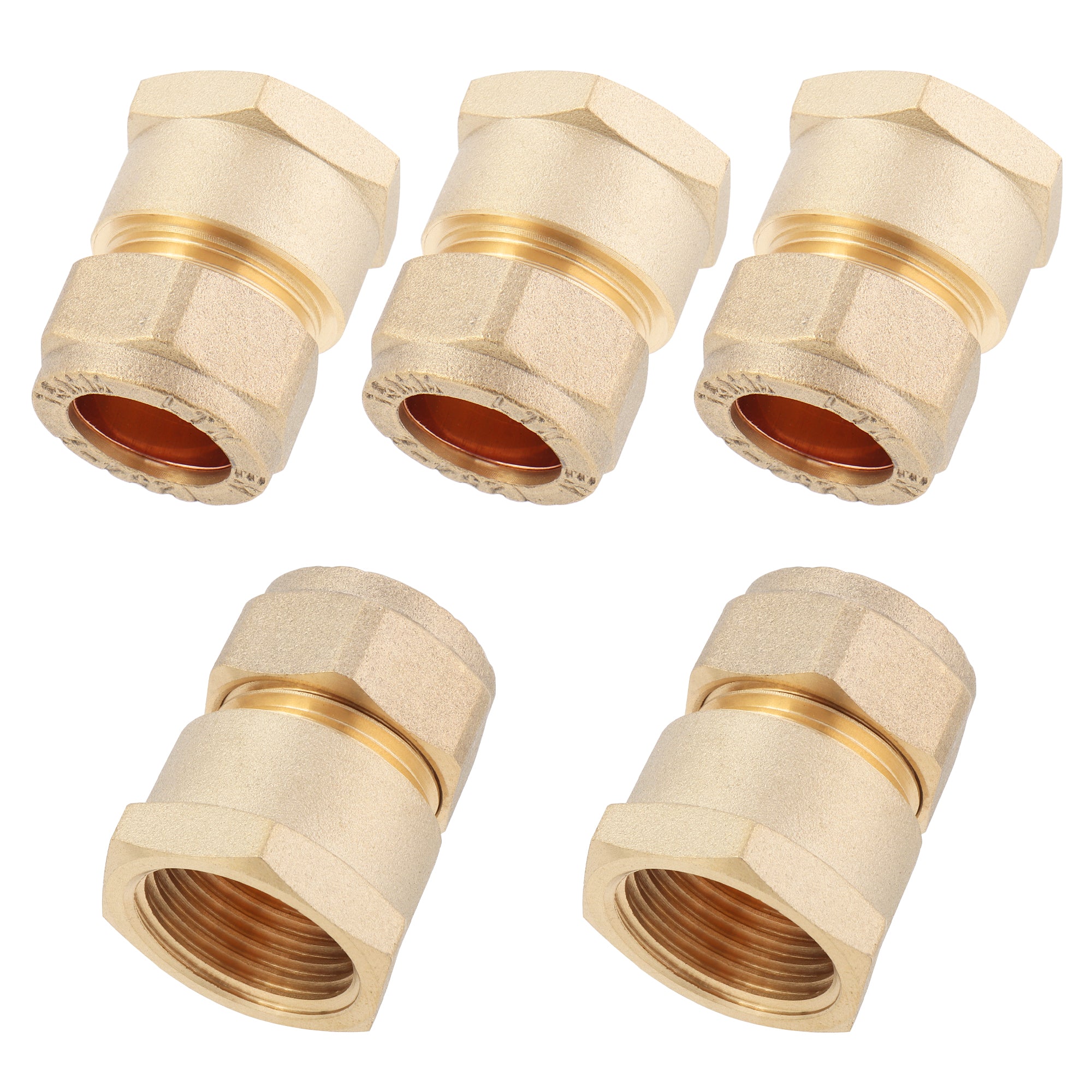 LTWFITTING Brass 15mm OD x 1/2 Zoll Female IG Compression Connector Fitting