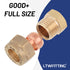 LTWFITTING 10mm Compression Plug, Brass Compression Stoppende Blankkappe