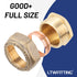 LTWFITTING 22mm Compression Plug, Brass Compression Stoppende Blankkappe