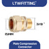 LTWFITTING Brass 15mm OD x 3/8 Zoll Male R Compression Connector Fitting