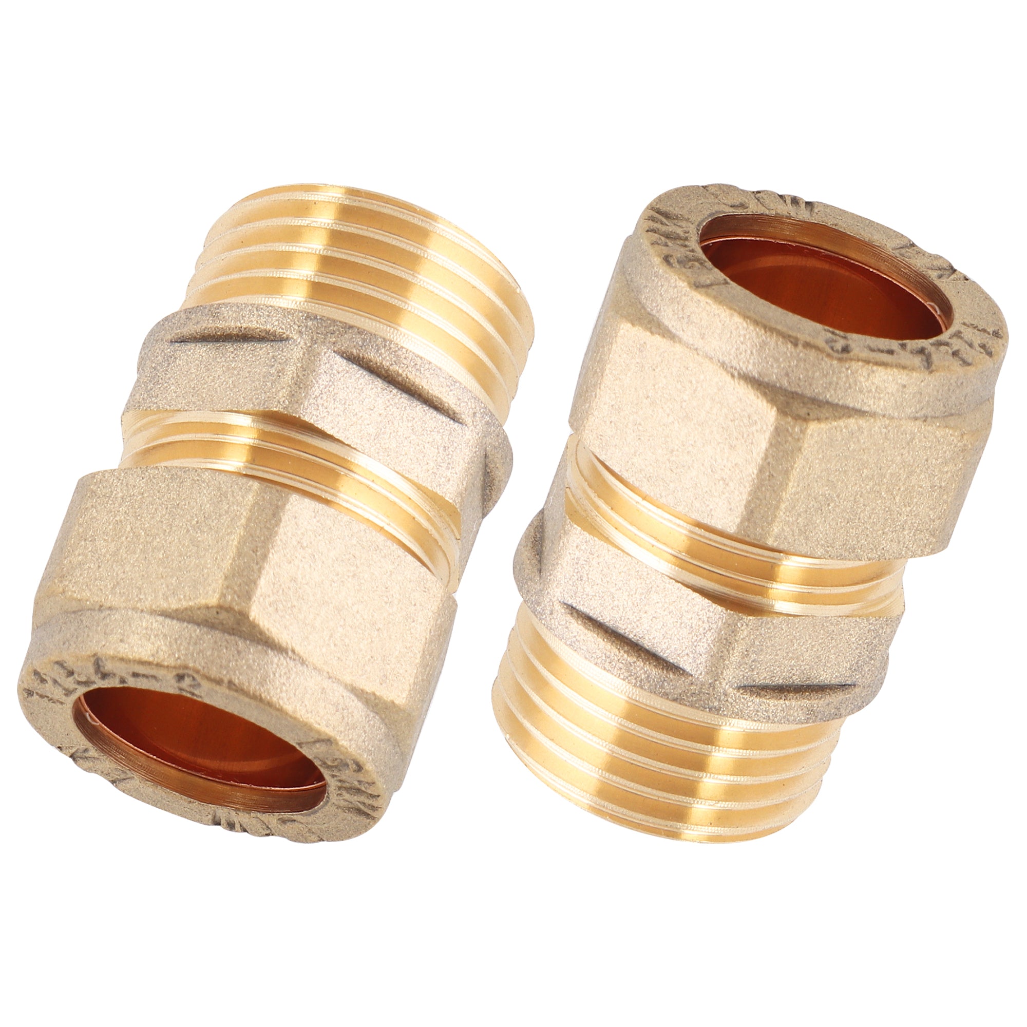 LTWFITTING Verchromter Messing 15mm OD x 1/2-Inch Male R Compression Connector Fitting