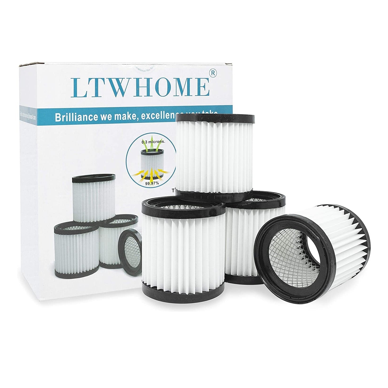 LTWHOME Filter für Hearth Country Ash Vacuum FCP3552816 Part 411