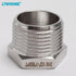 LTWFITTING Edelstahl 316 Pipe Hex Bushing Reducer Fittings 1 Zoll Male BSPT x 1/2 Zoll Female BSPP